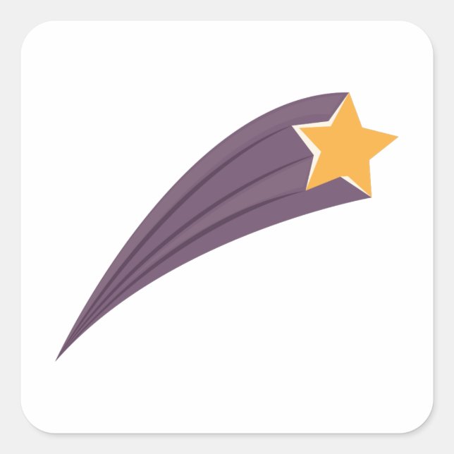 Meteor Shower Square Sticker (Front)