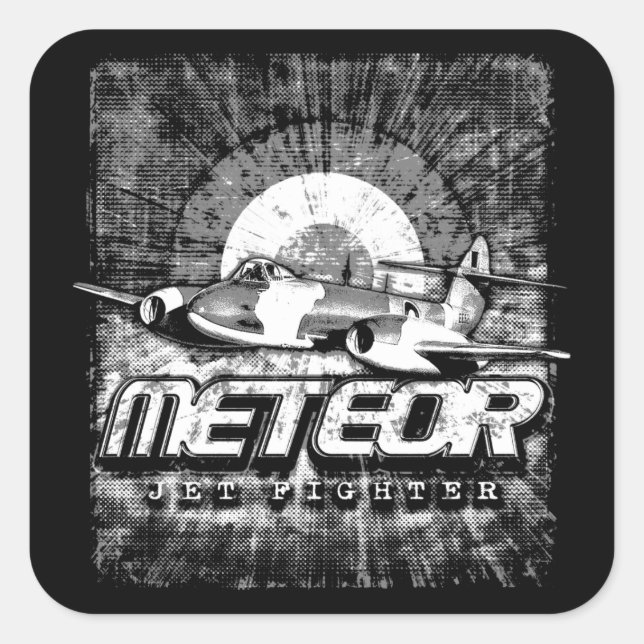 Meteor Square Sticker (Front)