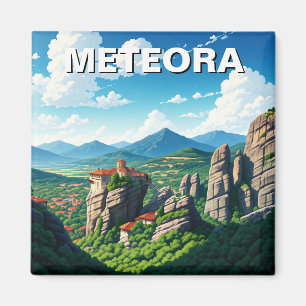 Meteora Greece Travel Magnet