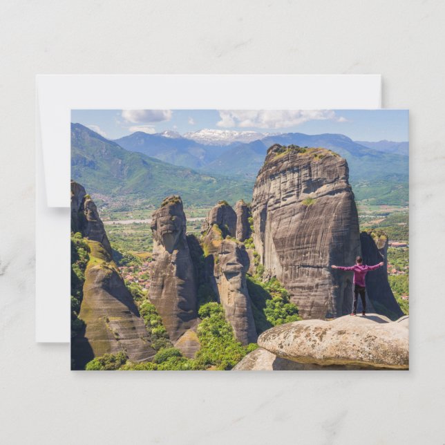Meteora Monasteries Postcard – Greece Travel (Front)