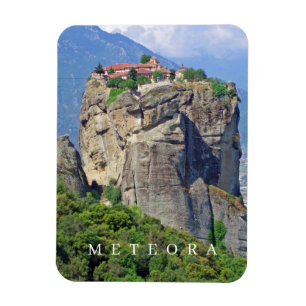 Meteora monastery view fridge magnet