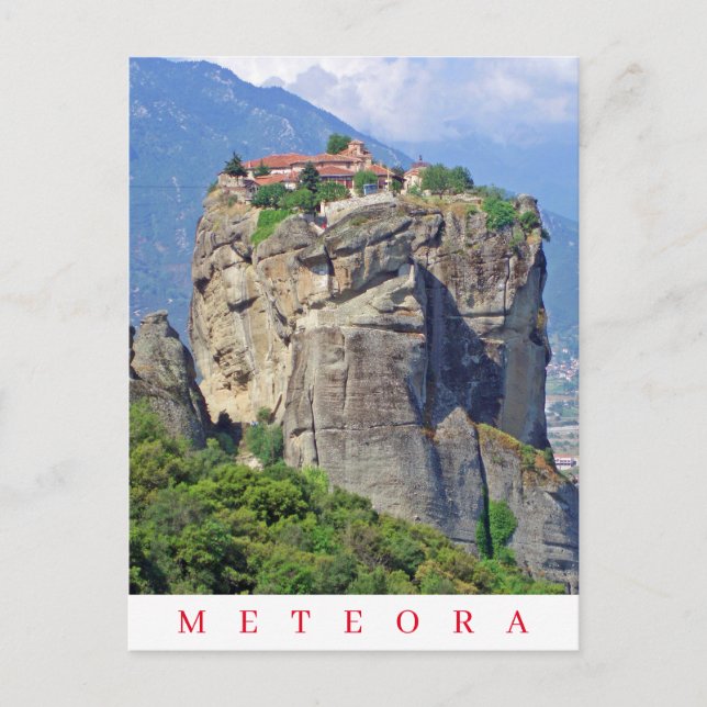Meteora monastery view postcard (Front)