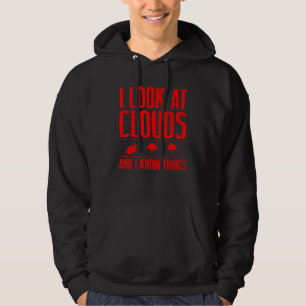 Meteorologist Cool Chaser Weather Forecast Clouds Hoodie