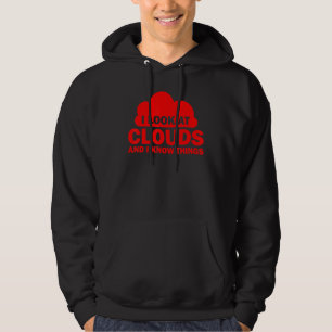 Meteorologist Cool Chaser Weather Forecast Clouds Hoodie