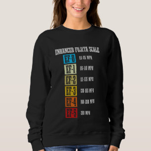 Meteorologist Fujita Scale Tornado Storm Chasing M Sweatshirt