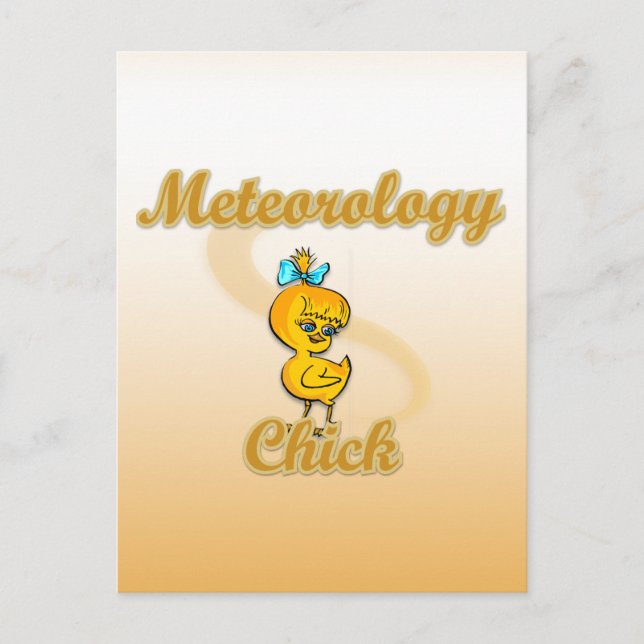 Meteorology Chick Postcard (Front)