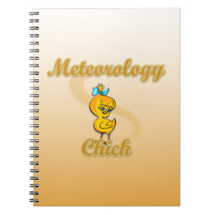 Meteorology Chick Spiral Notebook
