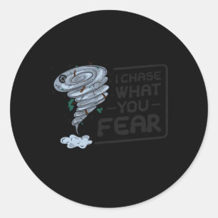 Meteorology Meteorologist Weather Storm Chasing Ch Classic Round Sticker