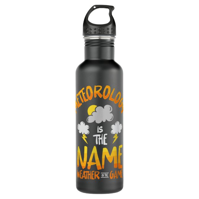 Meteorology Meteorologist Weatherman Weather Forec 710 Ml Water Bottle (Front)