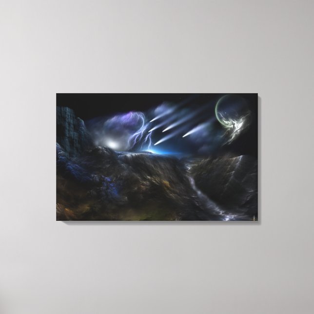 Meteors Canvas Print (Front)