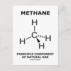 Methane Principle Component Of Natural Gas Postcard