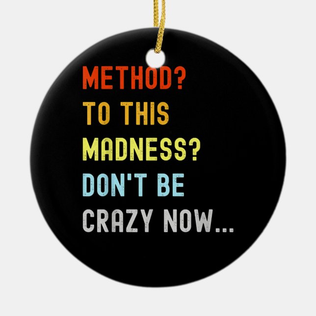 Method To Madness Engineer Mechanic Coder Ceramic Tree Decoration (Front)