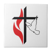 Methodist cross and Dove