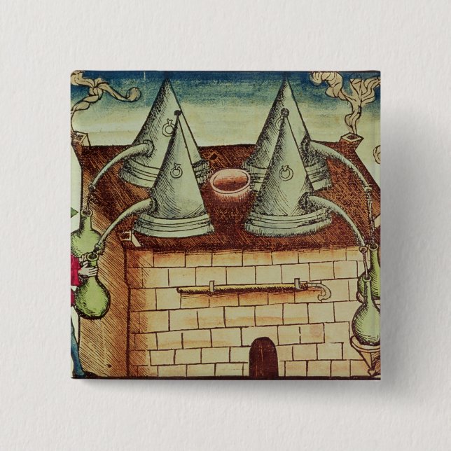 Methods of Distillation 15 Cm Square Badge (Front)