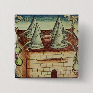 Methods of Distillation 15 Cm Square Badge