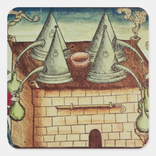 Methods of Distillation Square Sticker