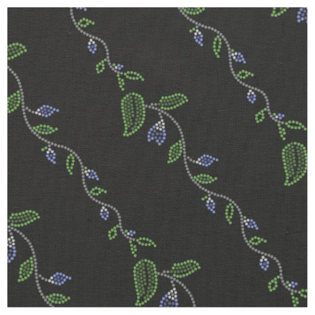 Metis Art Fabric Native Beading Art Fabrics (Close Up)