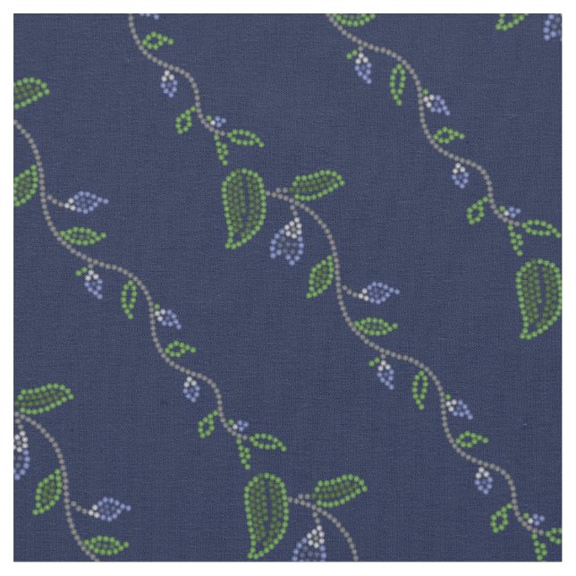 Metis Art Fabric Native Beading Art Fabrics (Close Up)