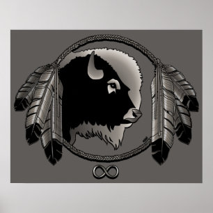 Metis Art Poster Spirit Animal Native Print Poster