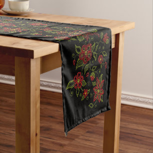 Metis Art Table Runner Native Beading Decor