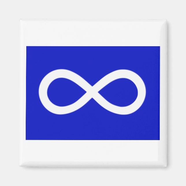 Métis Blue Flag Magnet (Front)
