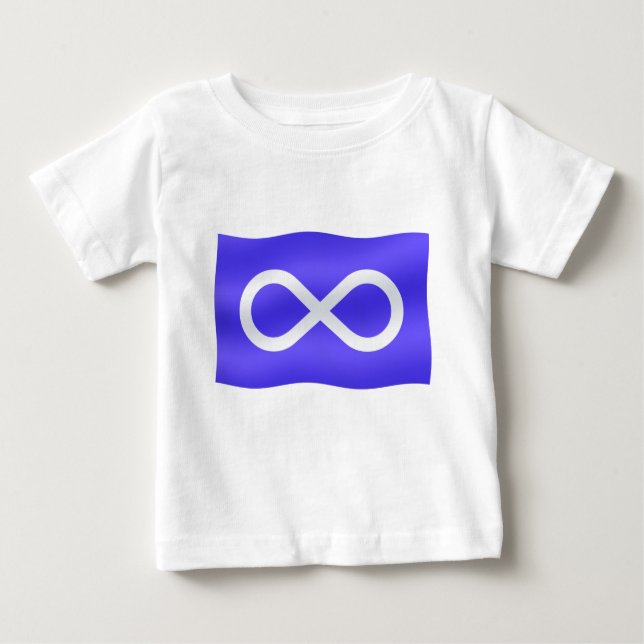 Metis Flag Baby T-shirt First Nation Baby Shirt (Front)