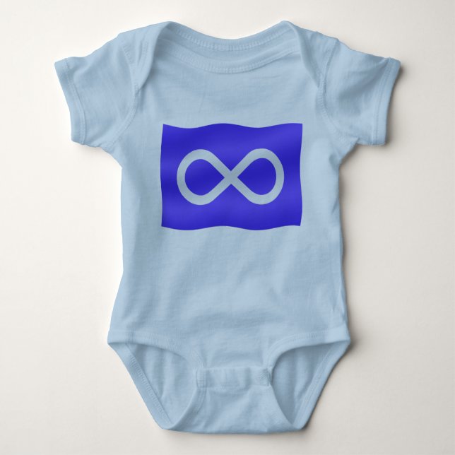 Metis Flag Baby T-shirt First Nation Baby Shirt (Front)