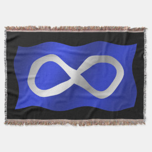 Metis Flag  Blanket First Nations Throw Blankets