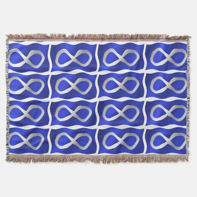 Metis Flag  Blanket First Nations Throw Blankets (Front)