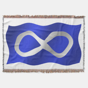 Metis Flag Blanket First Nations Throw Blankets
