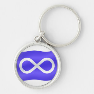 Metis Flag Keychain First Nations Pride Key Chain