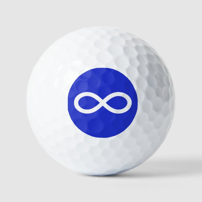 Metis Flag, Métis flag  Golf Balls (Front)