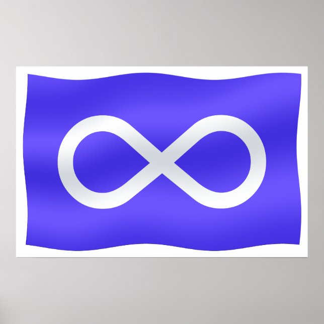 Metis Flag Poster Metis Flag Poster Prints Gifts (Front)