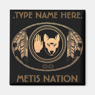 Metis Fridge Magnet Personalised Metis Flag Magnet