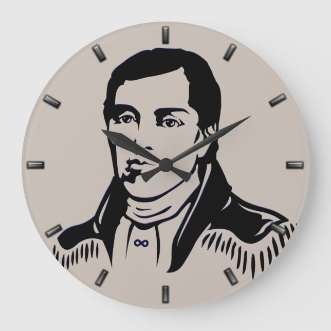Metis Hero Clock Metis Leader Cuthbert Grant Clock (Front)