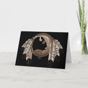 Metis Nation Card Native Wildlife  Greeting Card