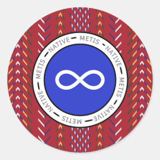 Métis Native Classic Round Sticker