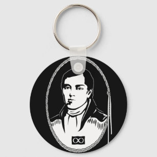 Metis Pride Keychain Metis Leader Cuthbert Grant