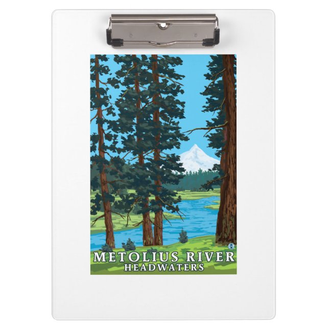 Metolius River Headwaters, Oregon Clipboard (Front)