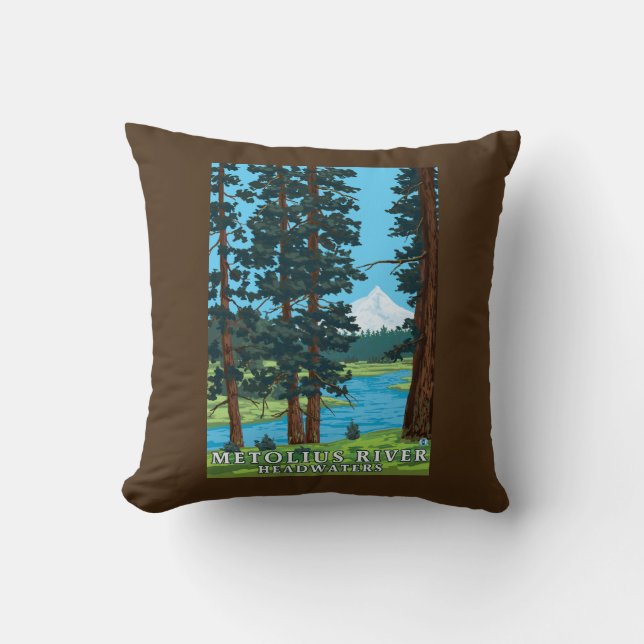 Metolius River Headwaters, Oregon Cushion (Front)