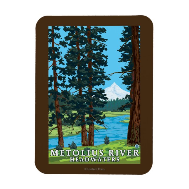 Metolius River Headwaters, Oregon Magnet (Vertical)