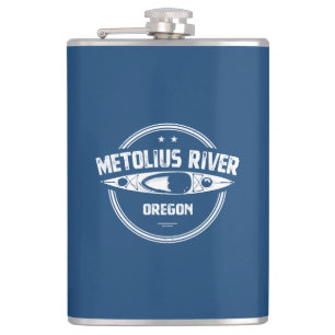 Metolius River Oregon Kayaking Hip Flask