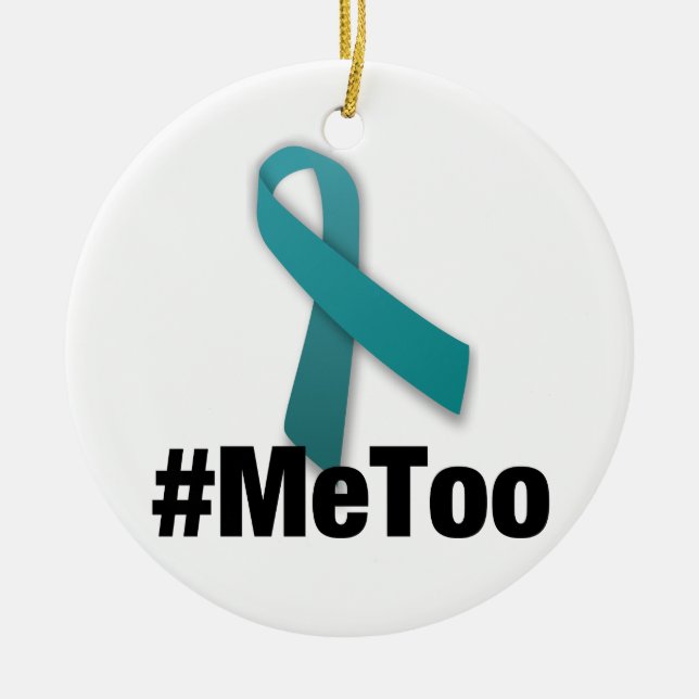 #MeToo Design with Ribbon Ceramic Tree Decoration (Front)