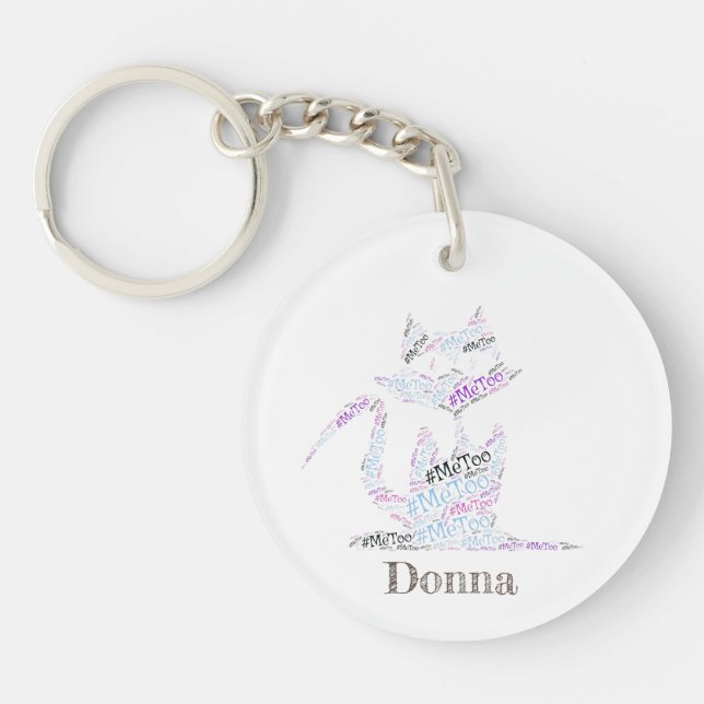 #MeToo Personalised Keychains - Customise Yours (Front)