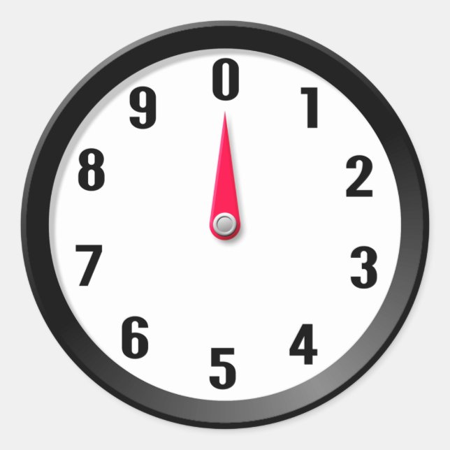 Metre 0 classic round sticker (Front)