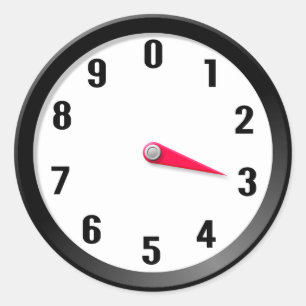 Metre 3 classic round sticker