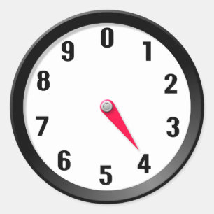 Metre 4 classic round sticker