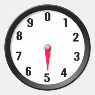 Metre 5 classic round sticker