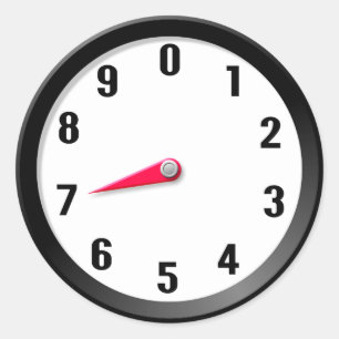 Metre 7 classic round sticker