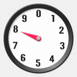 Metre 8 classic round sticker